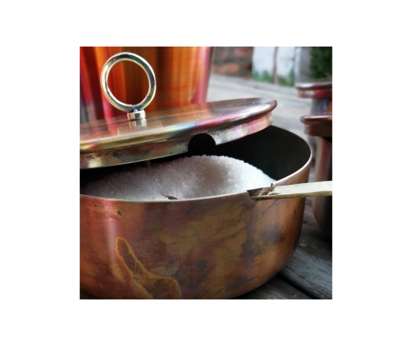 Trinket box with lid in copper | Nancy Design